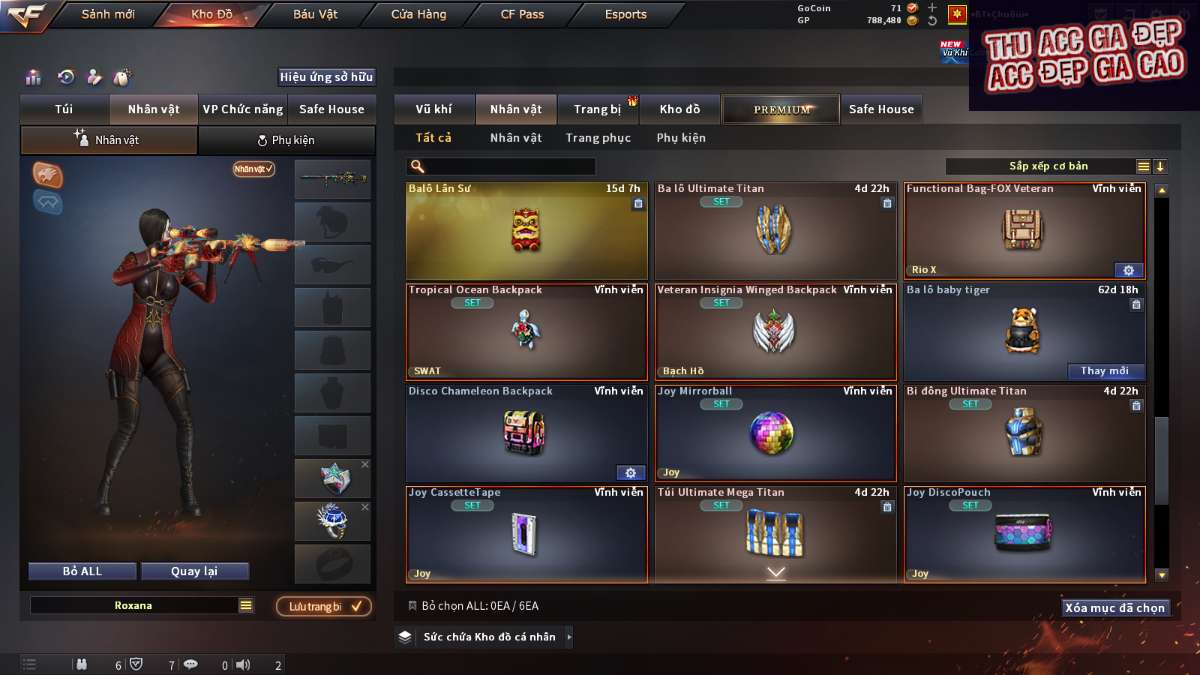 shop acc cf uy tin gia re